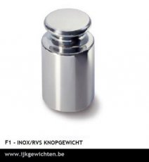 F1 - KNOPGEWICHT - RVS/INOX + cert.